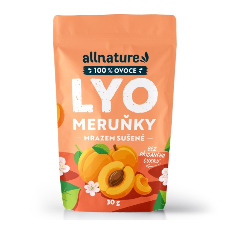 ALLNATURE Meruňky sušené mrazem 30 g