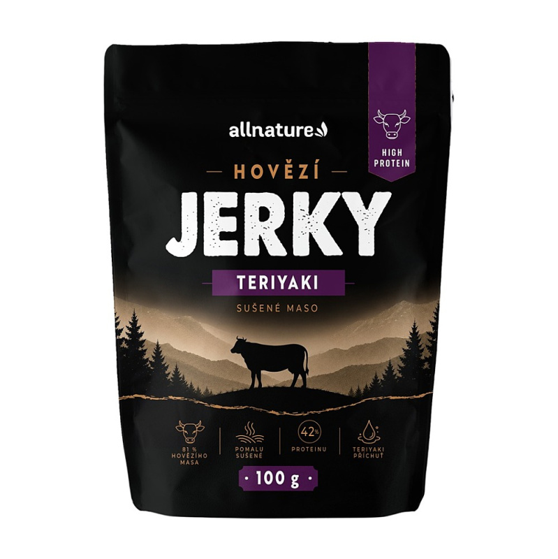 ALLNATURE Hovězí jerky teriyaki 100 g