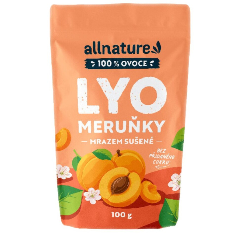ALLNATURE Meruňky sušené mrazem 100 g
