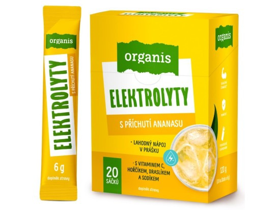Organis Elektrolyty ananas 20 x 6g