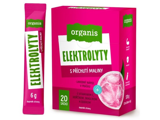 Organis Elektrolyty malina 20 x 6 g