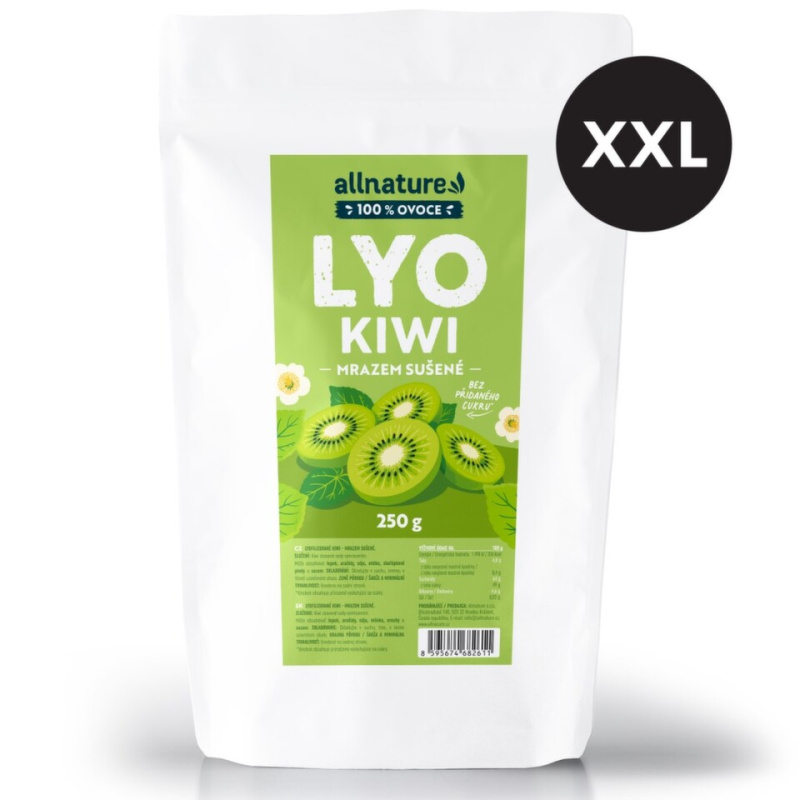 ALLNATURE Kiwi sušené mrazem XXL 250 g