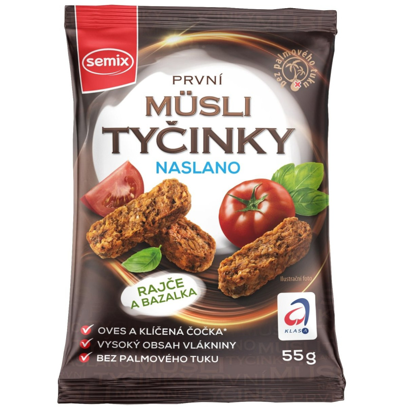 Semix Müsli tyčinky naslano rajče a bazalka