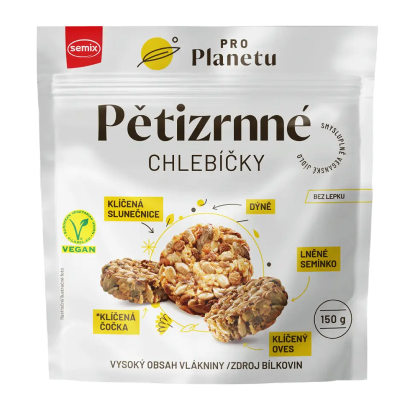 SEMIX Pro planetu pětizrnné chlebíčky 150 g