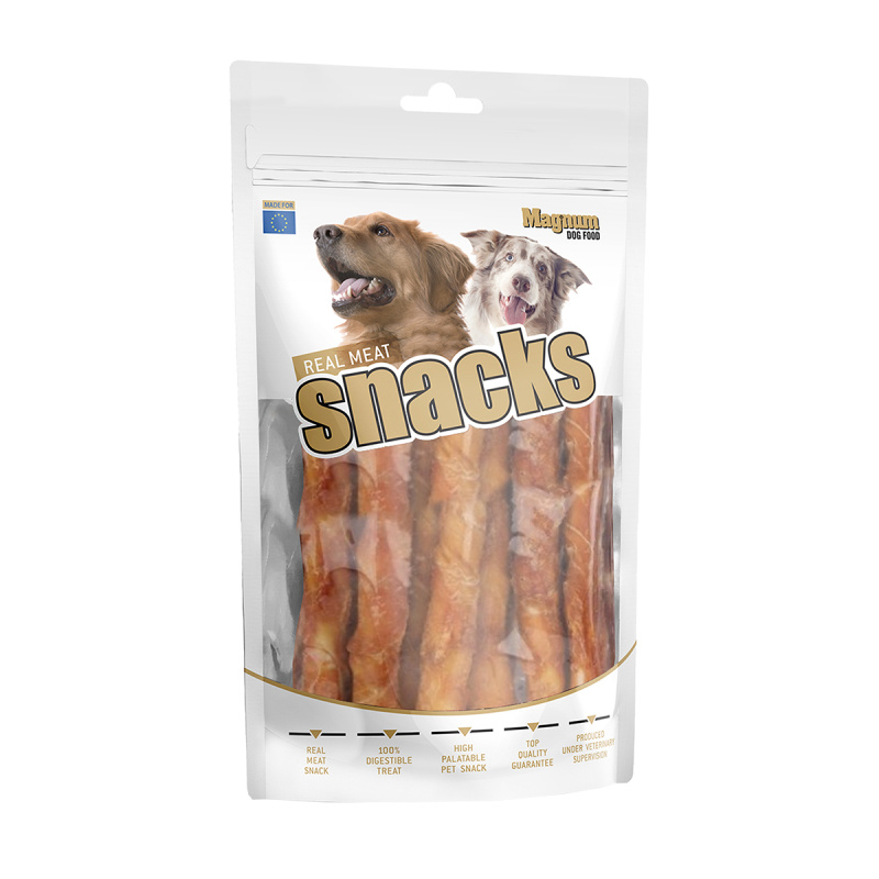 Magnum Chicken Roll on Rawhide stick 500 g - (krátké tenké)