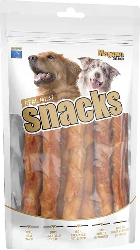 Magnum Chicken Roll on Rawhide stick 500 g - (krátké tenké)