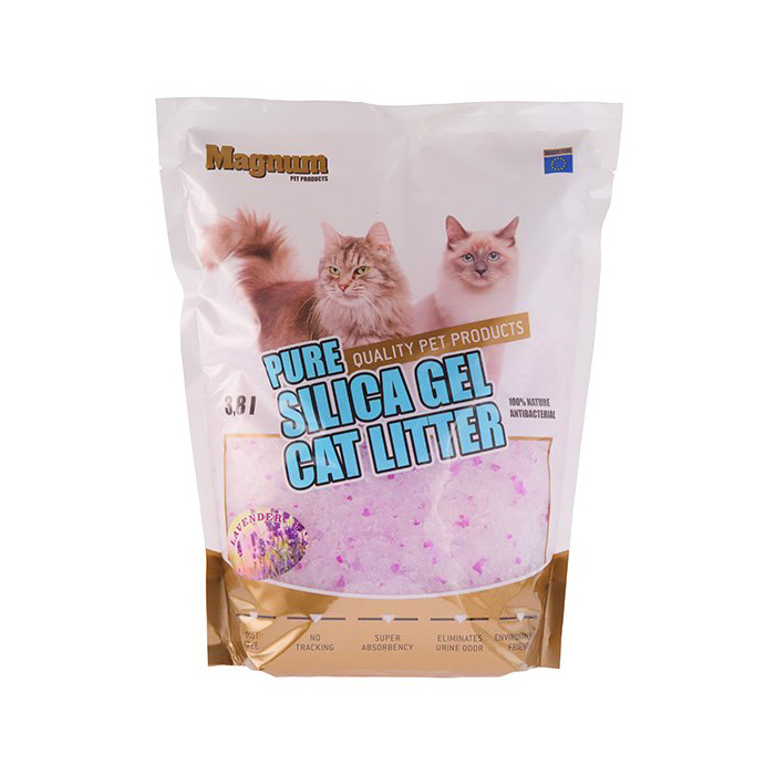 Magnum Pure Silica Gel Cat Litter Lavender Balení: 3,8 l