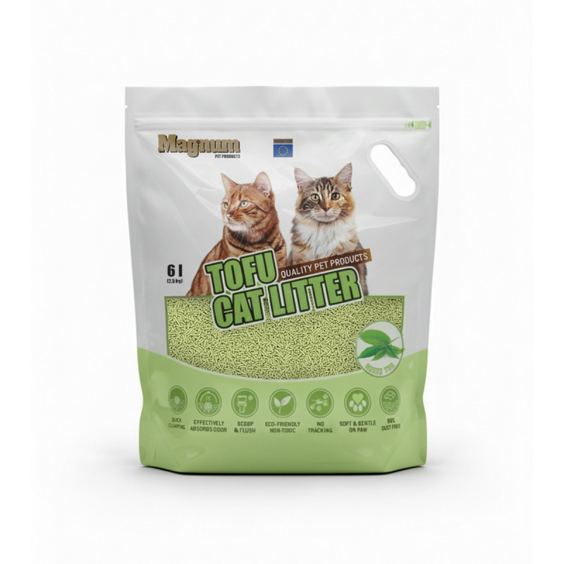 Magnum TOFU cat litter GREEN TEA Balení: 2,5 kg