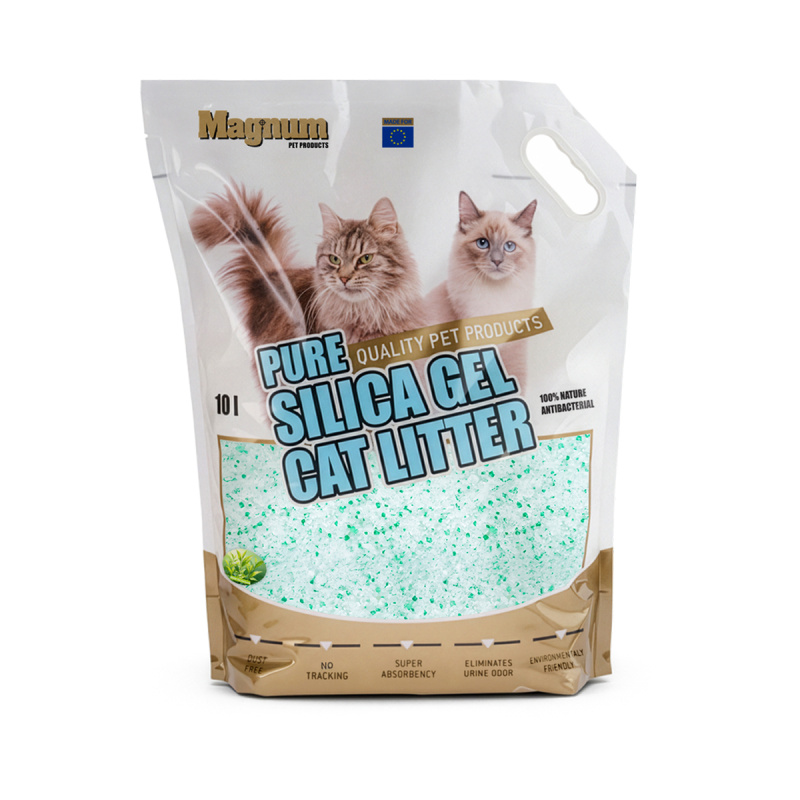 Magnum Pure Silica Gel Cat Litter Green Tea Balení: 10 l