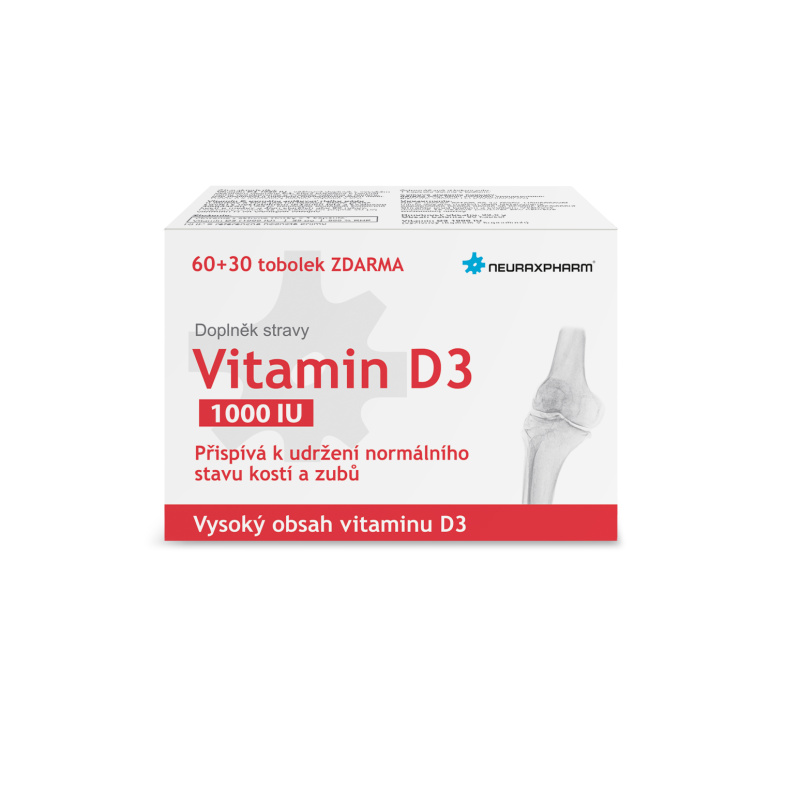 Neuraxpharm Vitamin D3 1000 IU 60+30 tobolek
