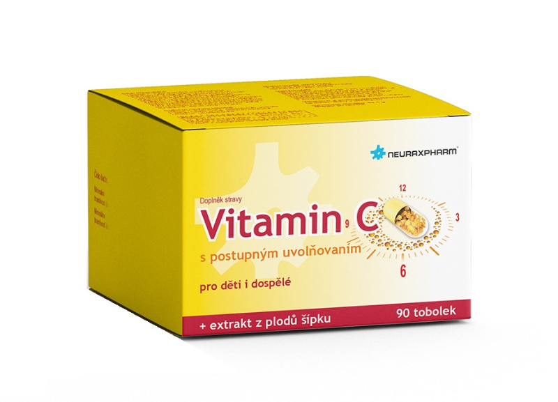 NEURAXPHARM Vitamin C s postupným uvolňováním 90 tobolek