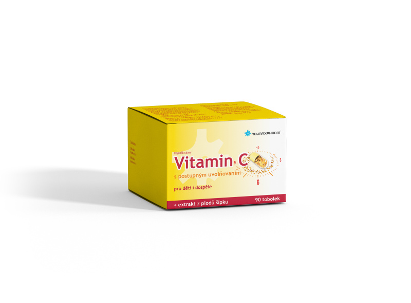 NEURAXPHARM Vitamin C s postupným uvolňováním 90 tobolek
