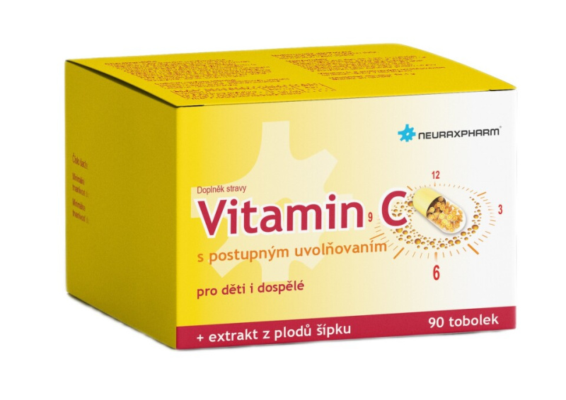NEURAXPHARM Vitamin C s postupným uvolňováním 90 tobolek