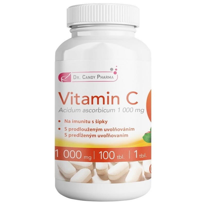 DR.CANDY PHARMA Vitamin C akut 1000 mg 100 tablet