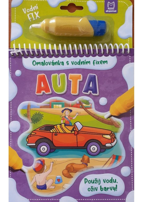 Auta - Omalovánka s vodním fixem Aksjomat s.r.o.