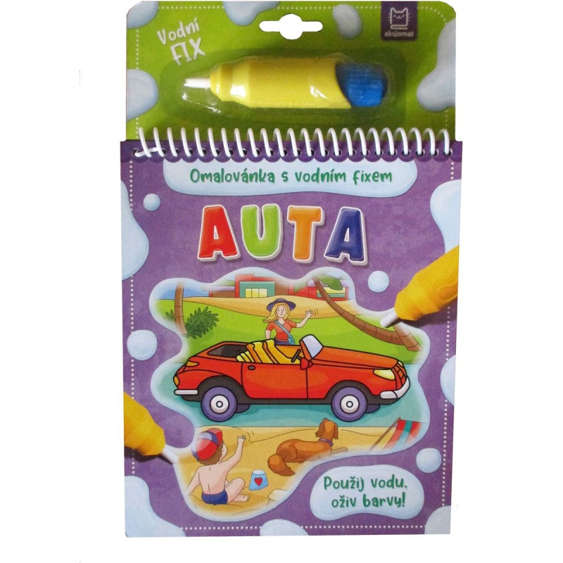 Auta - Omalovánka s vodním fixem Aksjomat s.r.o.