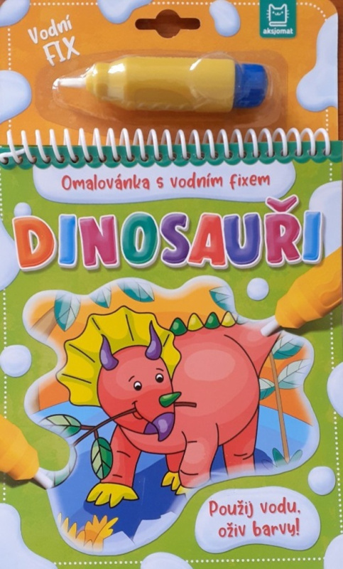 Dinosauři - Omalovánka s vodním fixem Aksjomat s.r.o.