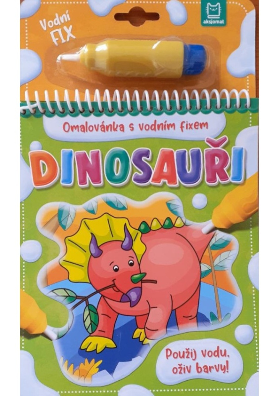 Dinosauři - Omalovánka s vodním fixem Aksjomat s.r.o.