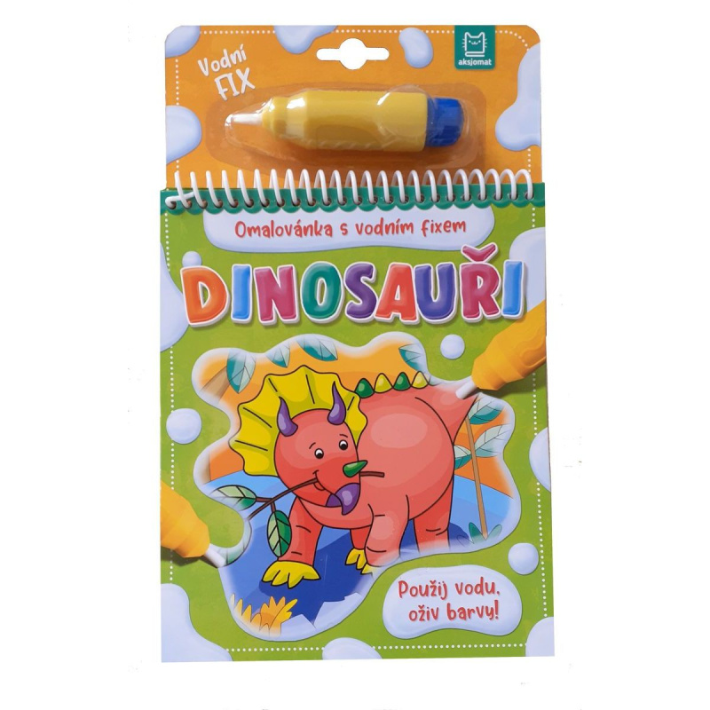 Dinosauři - Omalovánka s vodním fixem Aksjomat s.r.o.