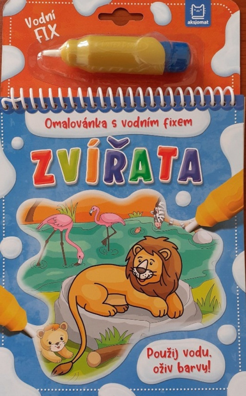 Zvířata - Omalovánka s vodním fixem Aksjomat s.r.o.