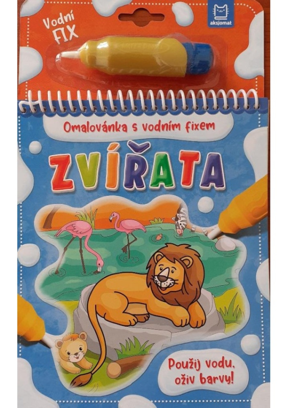 Zvířata - Omalovánka s vodním fixem Aksjomat s.r.o.