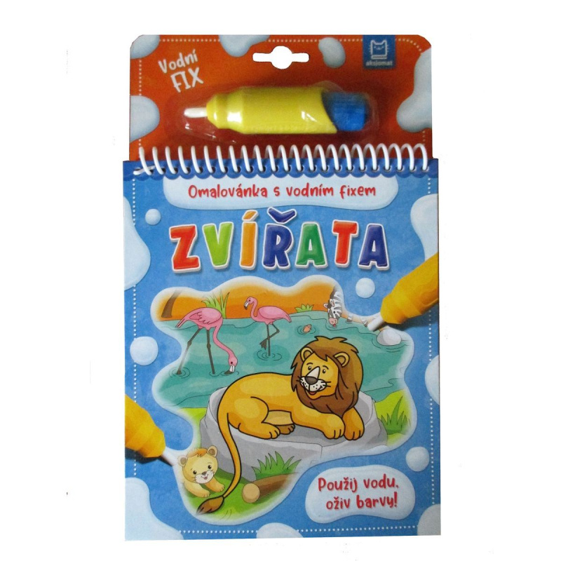 Zvířata - Omalovánka s vodním fixem Aksjomat s.r.o.