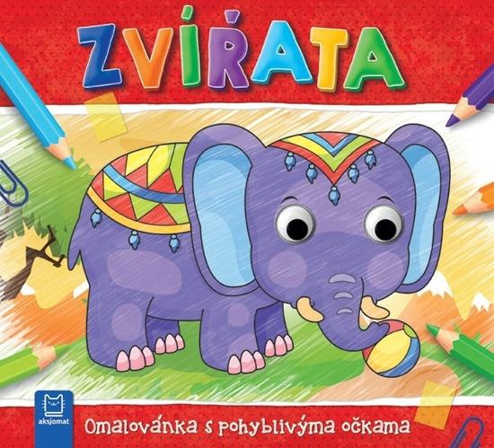 Zvířata - Omalovánka s pohyblivýma očkama Aksjomat s.r.o.