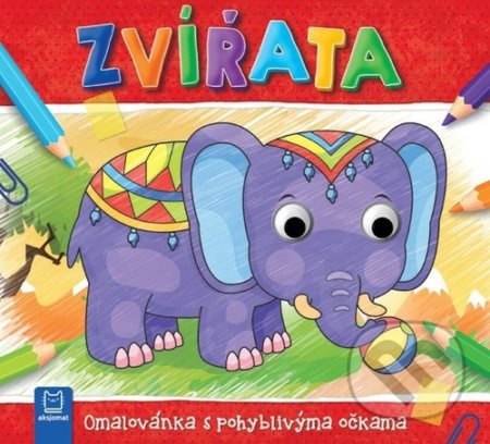 Zvířata - Omalovánka s pohyblivýma očkama Aksjomat s.r.o.