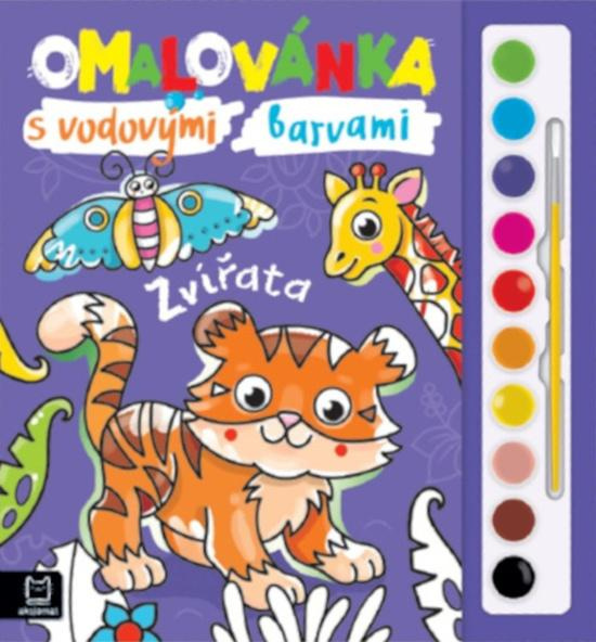 Omalovánka s vodovými barvami Zvířata Aksjomat s.r.o.