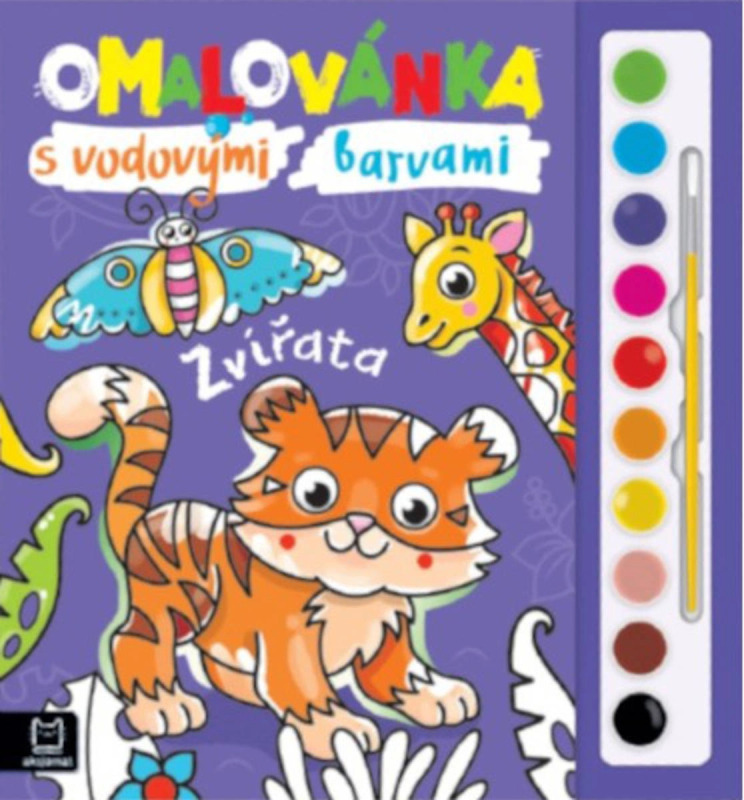 Omalovánka s vodovými barvami Zvířata Aksjomat s.r.o.