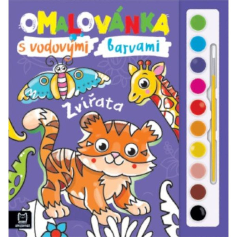 Omalovánka s vodovými barvami Zvířata Aksjomat s.r.o.