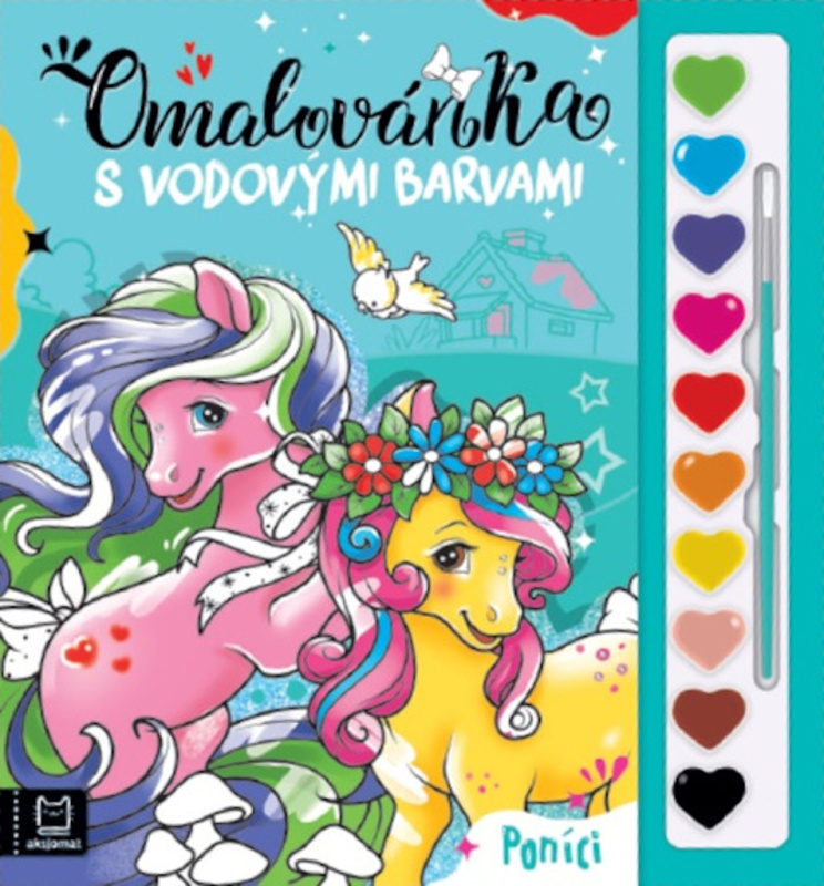 Omalovánka s vodovými barvami Poníci Aksjomat s.r.o.