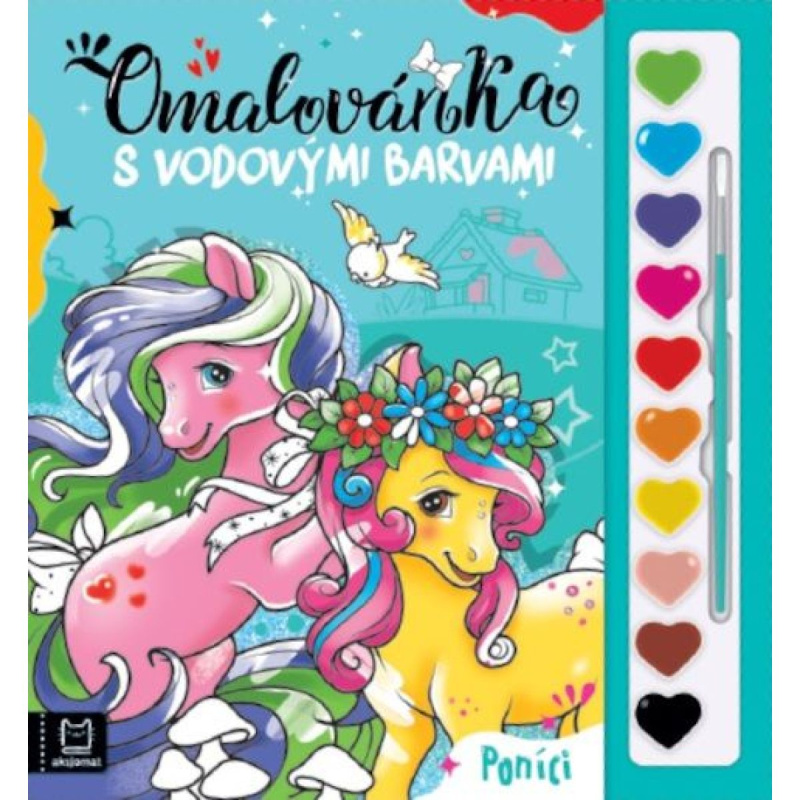 Omalovánka s vodovými barvami Poníci Aksjomat s.r.o.