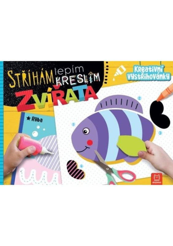 Stříhám, lepím, kreslím Zvířata - Kreativní vystřihovánky Aksjomat s.r.o.