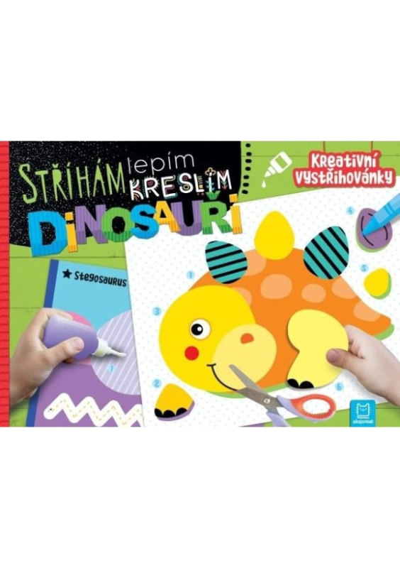 Stříhám, lepím, kreslím Dinosauři - Kreativní vystřihovánky Aksjomat s.r.o.