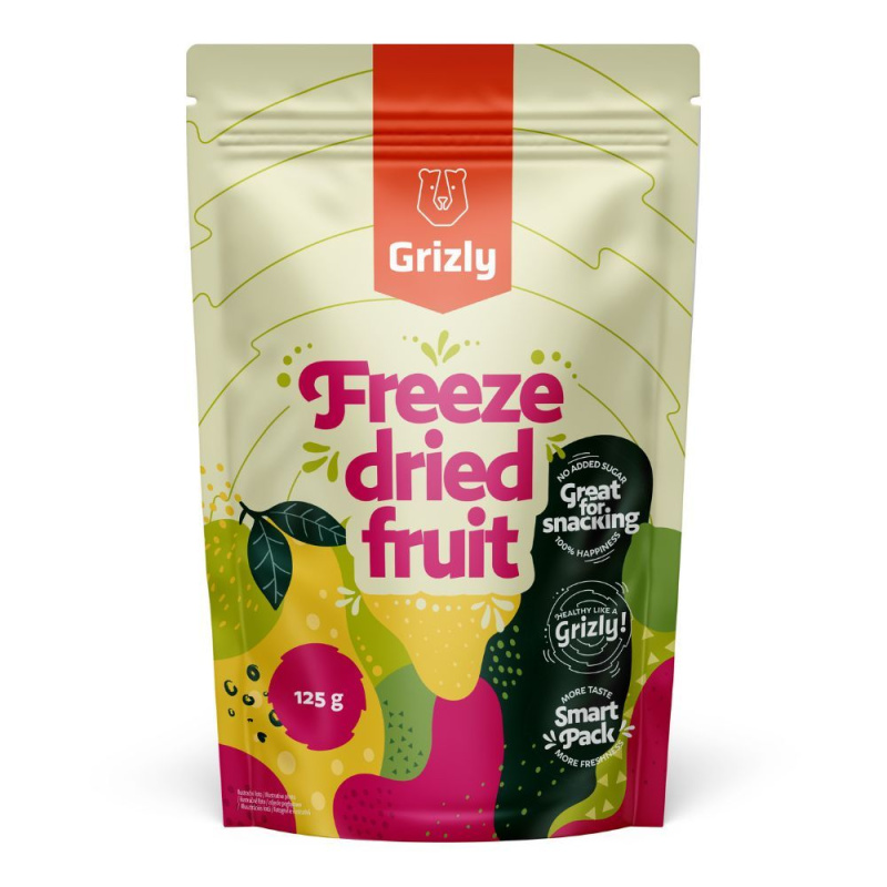 GRIZLY lyofilizované XXL 125 g - mango