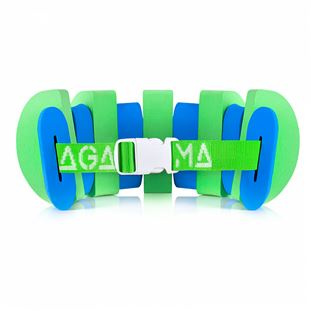 AGAMA SWIM plavecký pás; barva: zelená/modrá