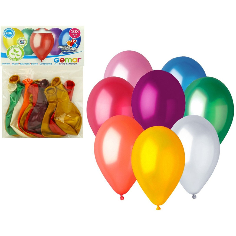 Anděl Přerov Balónky metalické 26 cm v mix barev