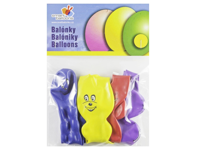 Balónek nafukovací - sada 4ks ZVÍŘÁTKA