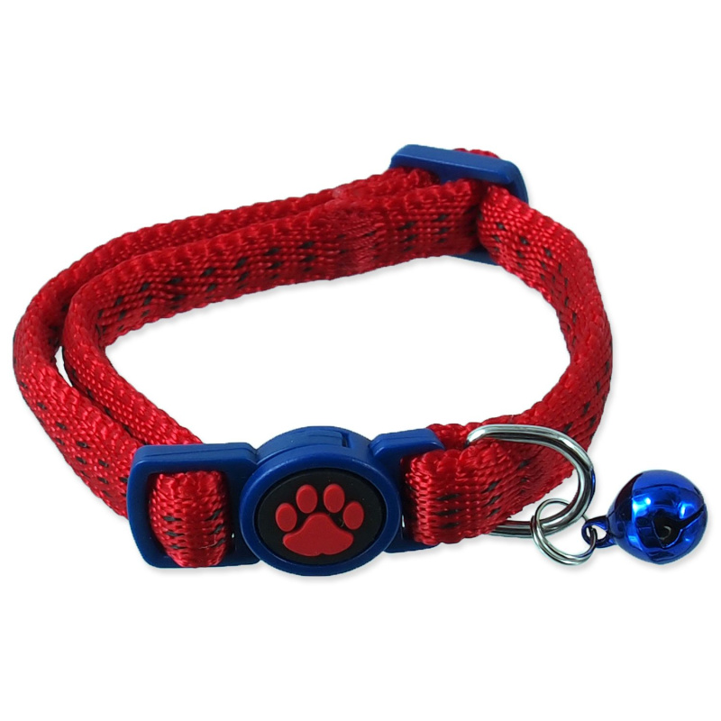 Obojek MAGIC CAT Nylon červený XS 1 ks