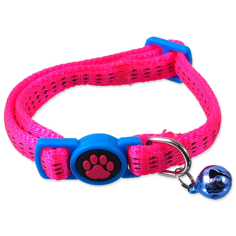 Obojek MAGIC CAT Nylon růžový XS 1 ks