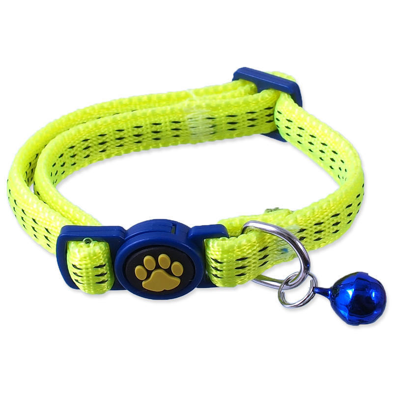 Obojek MAGIC CAT Nylon žlutý XS 1 ks