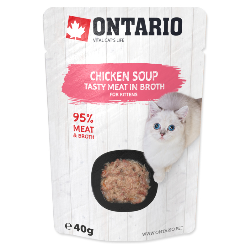 Polévka ONTARIO Kitten kuřecí 40 g