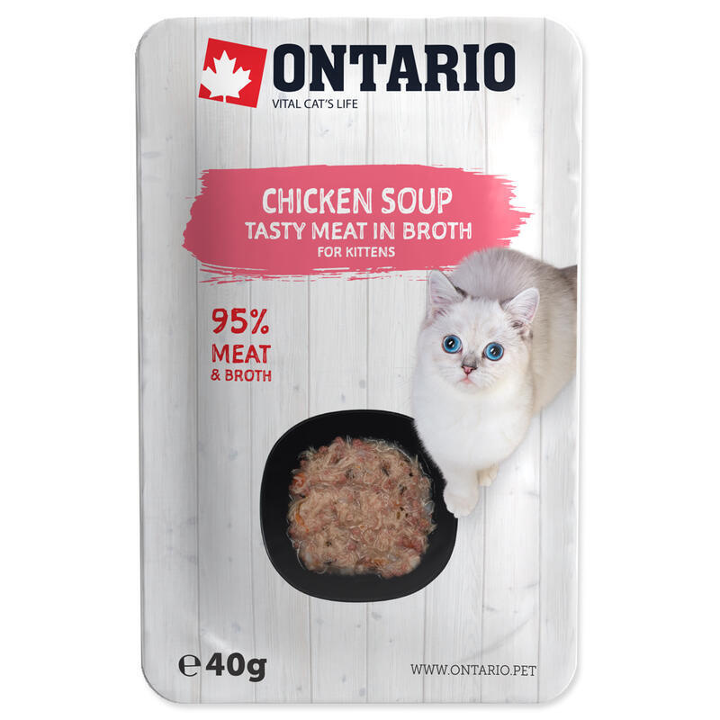 Polévka ONTARIO Kitten kuřecí 40 g
