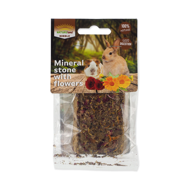 Kámen NATURE LAND Nibble minerální s květy 100 g