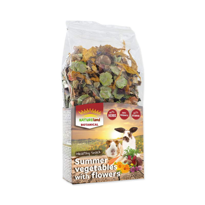 Pochoutka NATURE LAND Botanical letní zelenina s květy 100 g