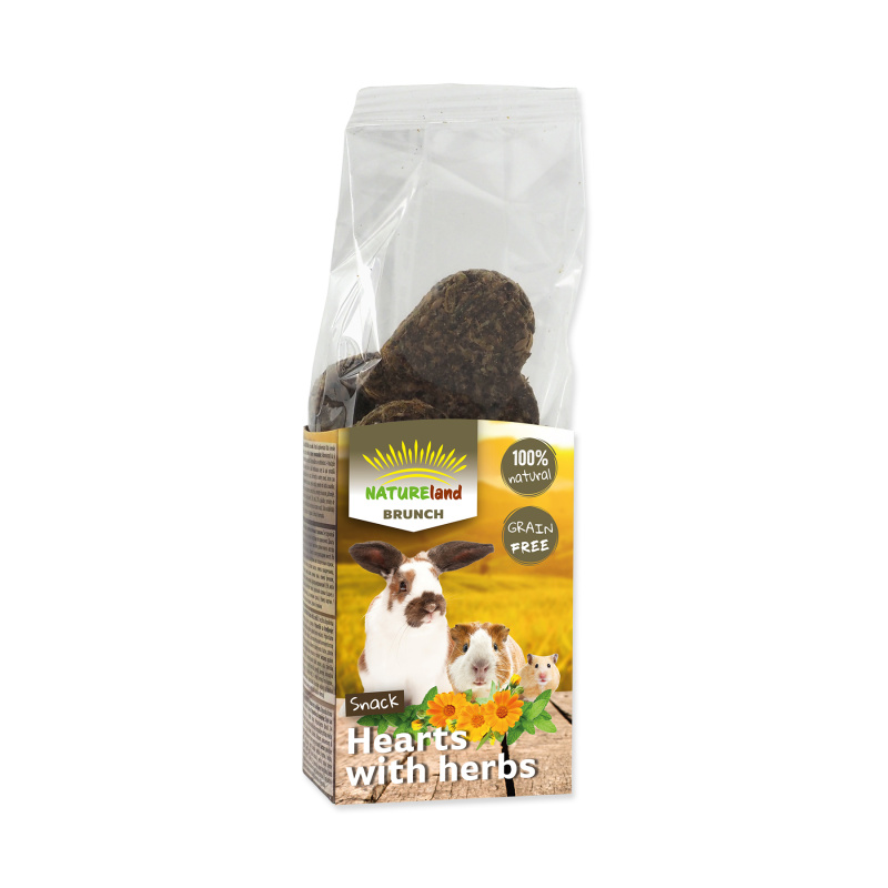 Pochoutka NATURE LAND Brunch Srdíčka s měsíčkem 105 g