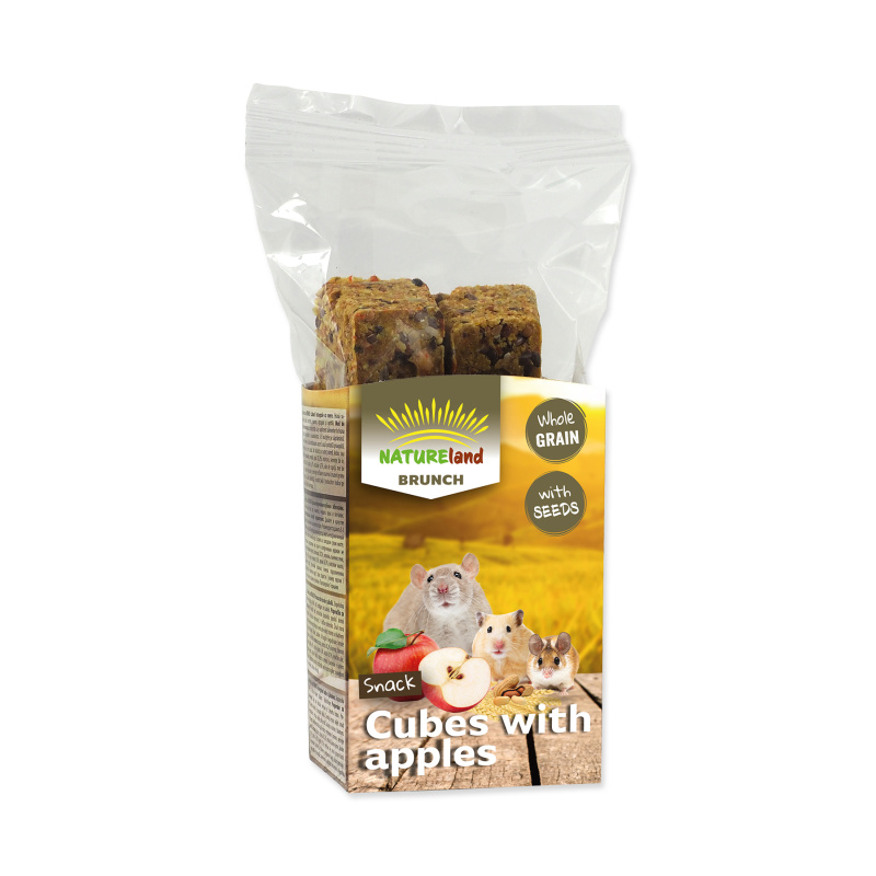 Pochoutka NATURE LAND Brunch celozrnné kostky s jablkem 90 g