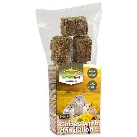 Pochoutka NATURE LAND Brunch celozrnné kostky s pampeliškou 90 g