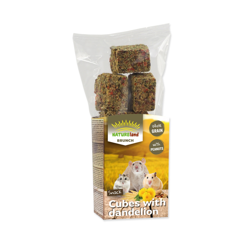 Pochoutka NATURE LAND Brunch celozrnné kostky s pampeliškou 90 g